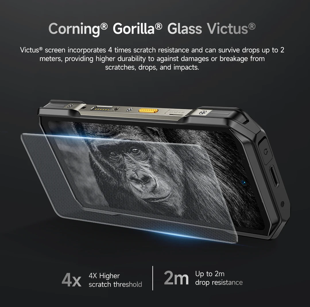 Ulefone Armor 27T Pro+ 5G Rugged Phone 10600mAh Android 15 Smartphone 50MP+64MP Night Camera 6.78" 120Hz 24GB+256GB NFC Mobile