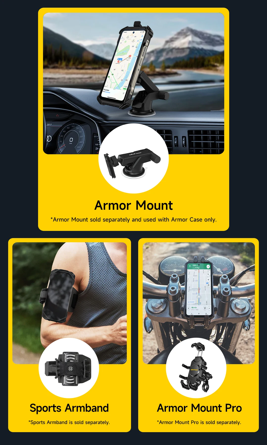 Ulefone Armor 27T Pro+ 5G Rugged Phone 10600mAh Android 15 Smartphone 50MP+64MP Night Camera 6.78" 120Hz 24GB+256GB NFC Mobile