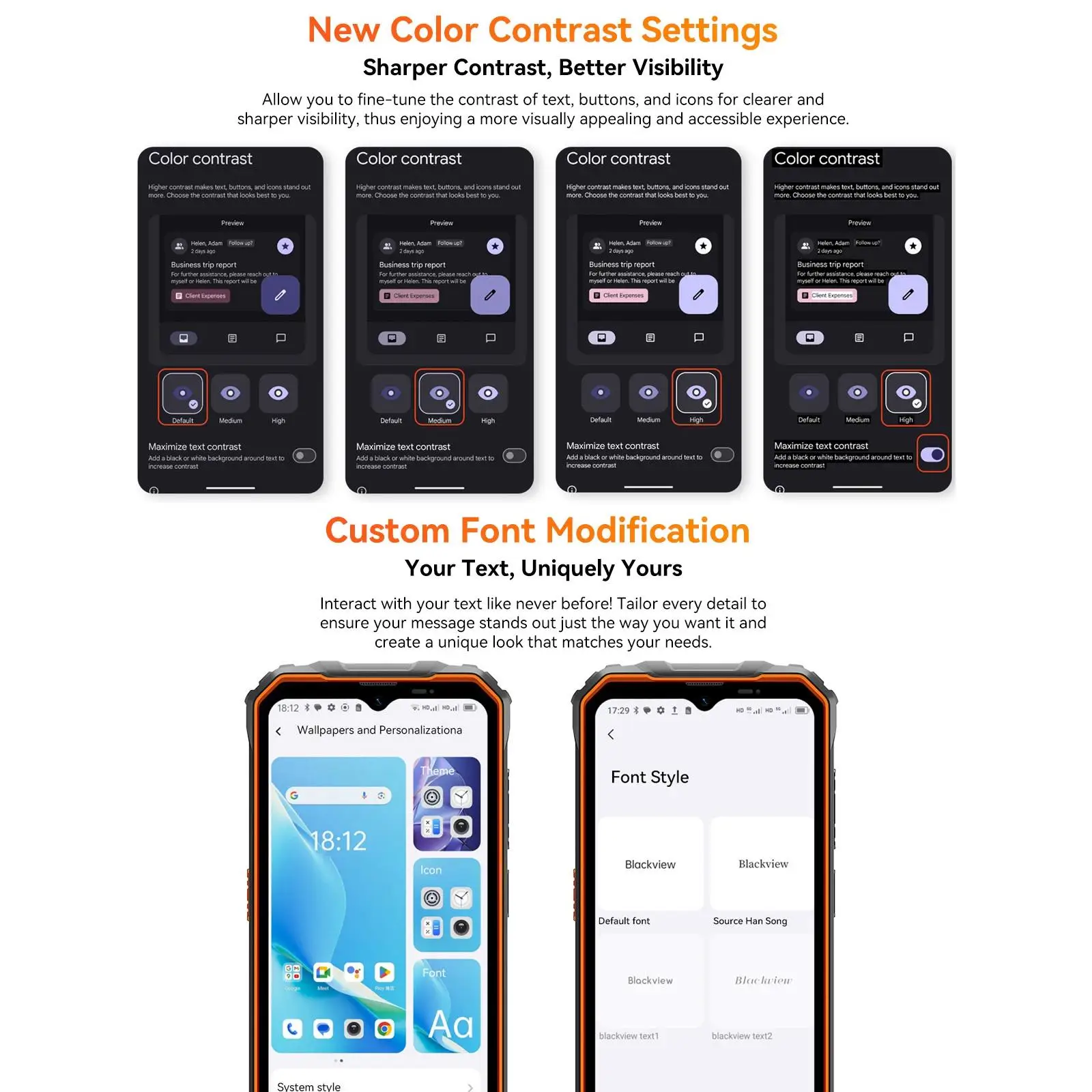 Blackview Oscal Marine 2 Rugged Phone 4GB+64GB Smartphone 6.56 " Android 15 Unisoc T61 AI 11000mAh Battery Octa Core 4G NFC