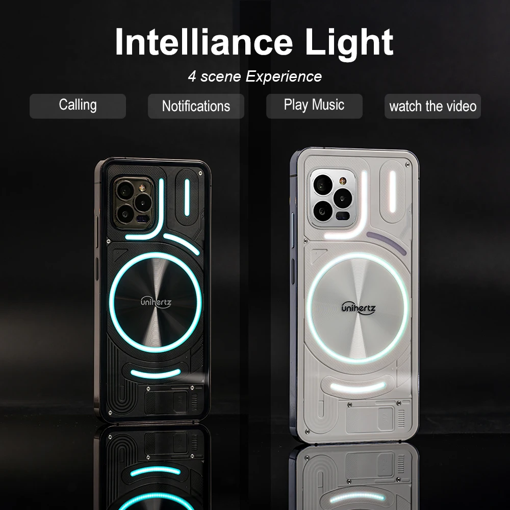 Unihertz Luna Smartphone Rhythm Ambient LED strip Music Phone 8GB RAM 256GB ROM 108MP G99 Mobile Phone Night Vision Cellphone