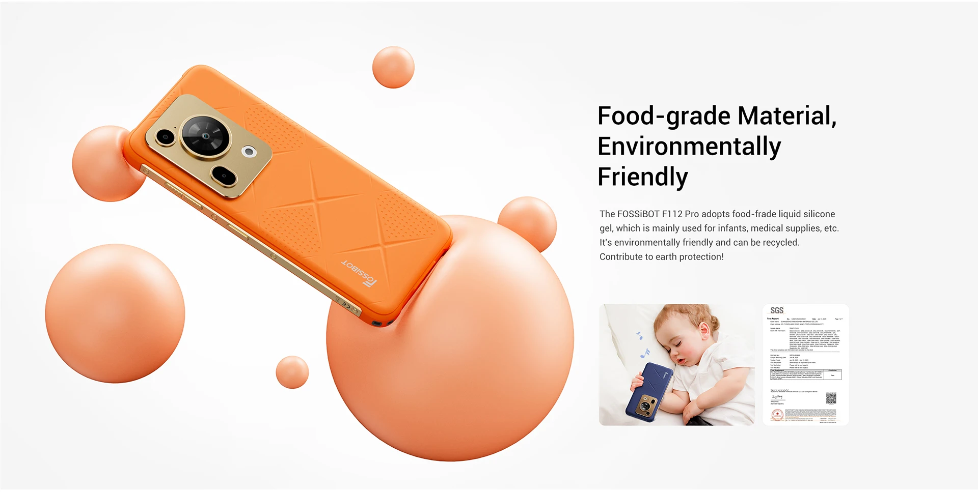 FOSSiBOT F112 Pro 5G Smartphone,24GB RAM(8GB+16GB Virtual) 256GB ROM,6.88" HD+ Display,50MP Main Camera,7150mAh Large Battery,18W Fast Charging,NFC,Android 14,Mobile Phone Global Version Dual SIM Unlocked Cell Phone For Daily Work Entertainment