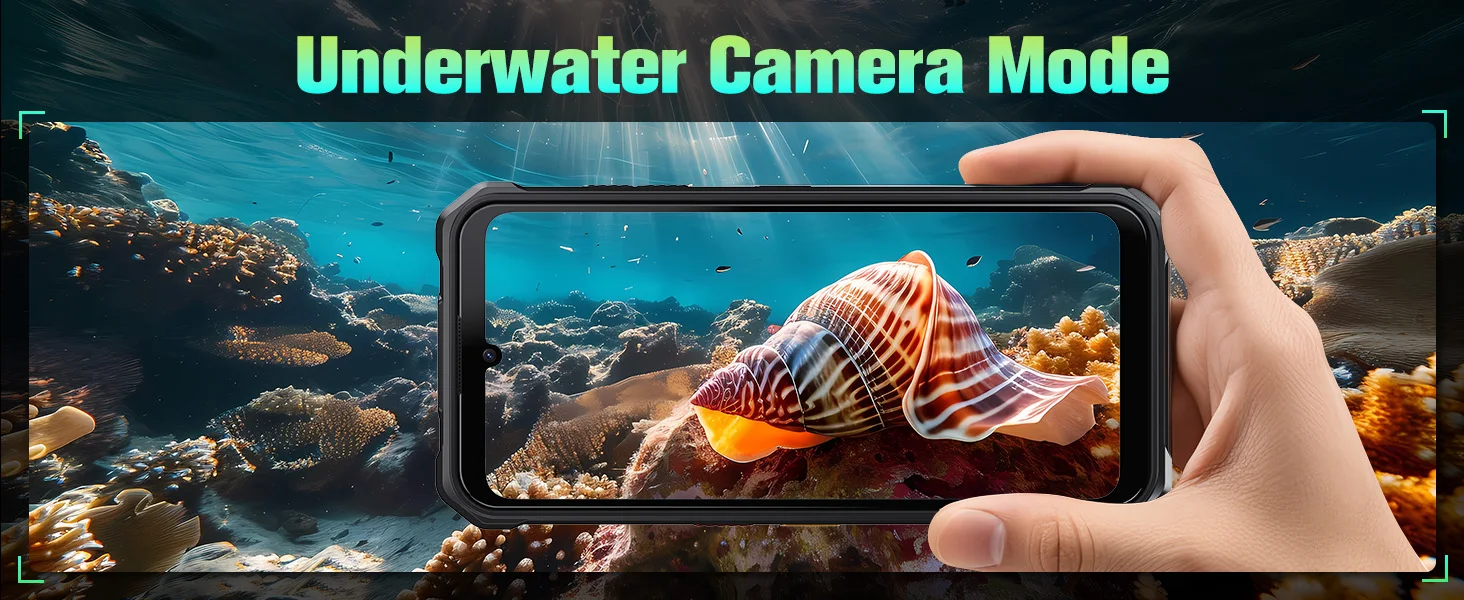 Fossibot F110L Rugged Smartphone, Android 15, 12GB(4+8GB Expand) RAM 128GB ROM, 6.745" HD+ IPS Display, 10000mAh Large Battery, 50MP+8MP+5MP Triple Camera, NFC GPS