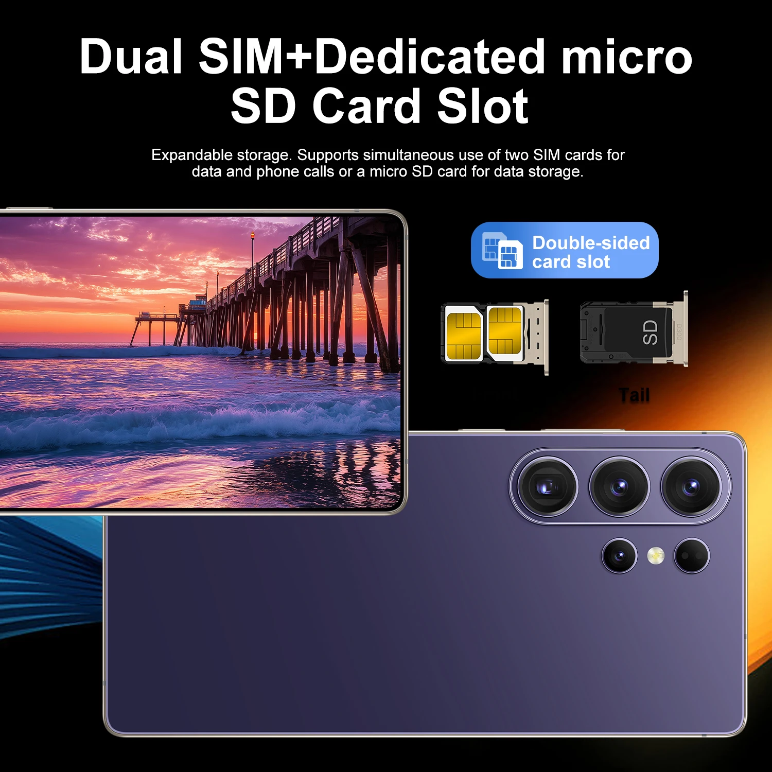Hot New IVMI XS26 Ultra Smartphone 6.9-inch Android 10 3GB RAM 16GB ROM Face ID 4G Network Google Play Store Phone