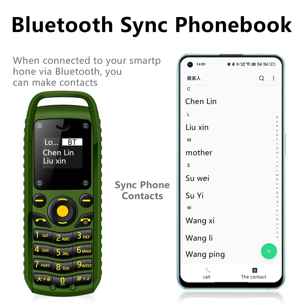SERVO B25 Mini Mobile Phone 2 SIM Standby Bluetooth Dialing Magic Voice Sync Music Blacklist Durable Little Telephones Low-Price