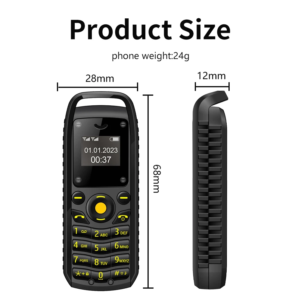 SERVO B25 Mini Mobile Phone 2 SIM Standby Bluetooth Dialing Magic Voice Sync Music Blacklist Durable Little Telephones Low-Price