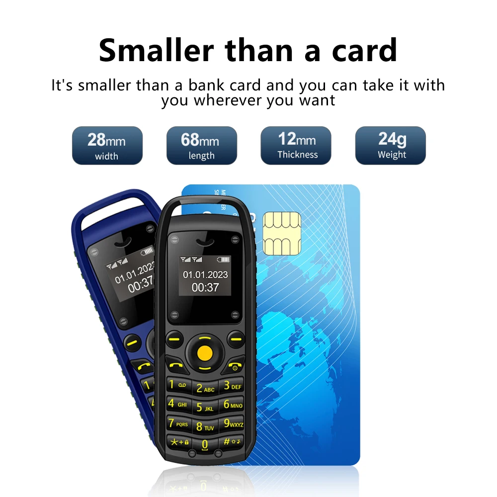SERVO B25 Mini Mobile Phone 2 SIM Standby Bluetooth Dialing Magic Voice Sync Music Blacklist Durable Little Telephones Low-Price