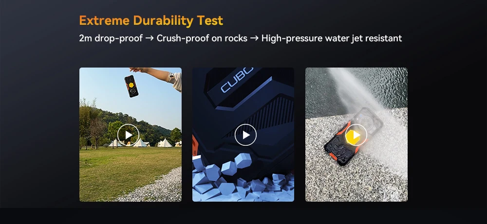 [Shipping From Poland]CUBOT KingKong Power 5 Rugged Smartphone Android 15 15300mAh 6.88" 16GB RAM (6+10) 128GB ROM Camping Light