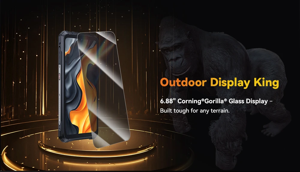 [Shipping From Poland]CUBOT KingKong Power 5 Rugged Smartphone Android 15 15300mAh 6.88" 16GB RAM (6+10) 128GB ROM Camping Light