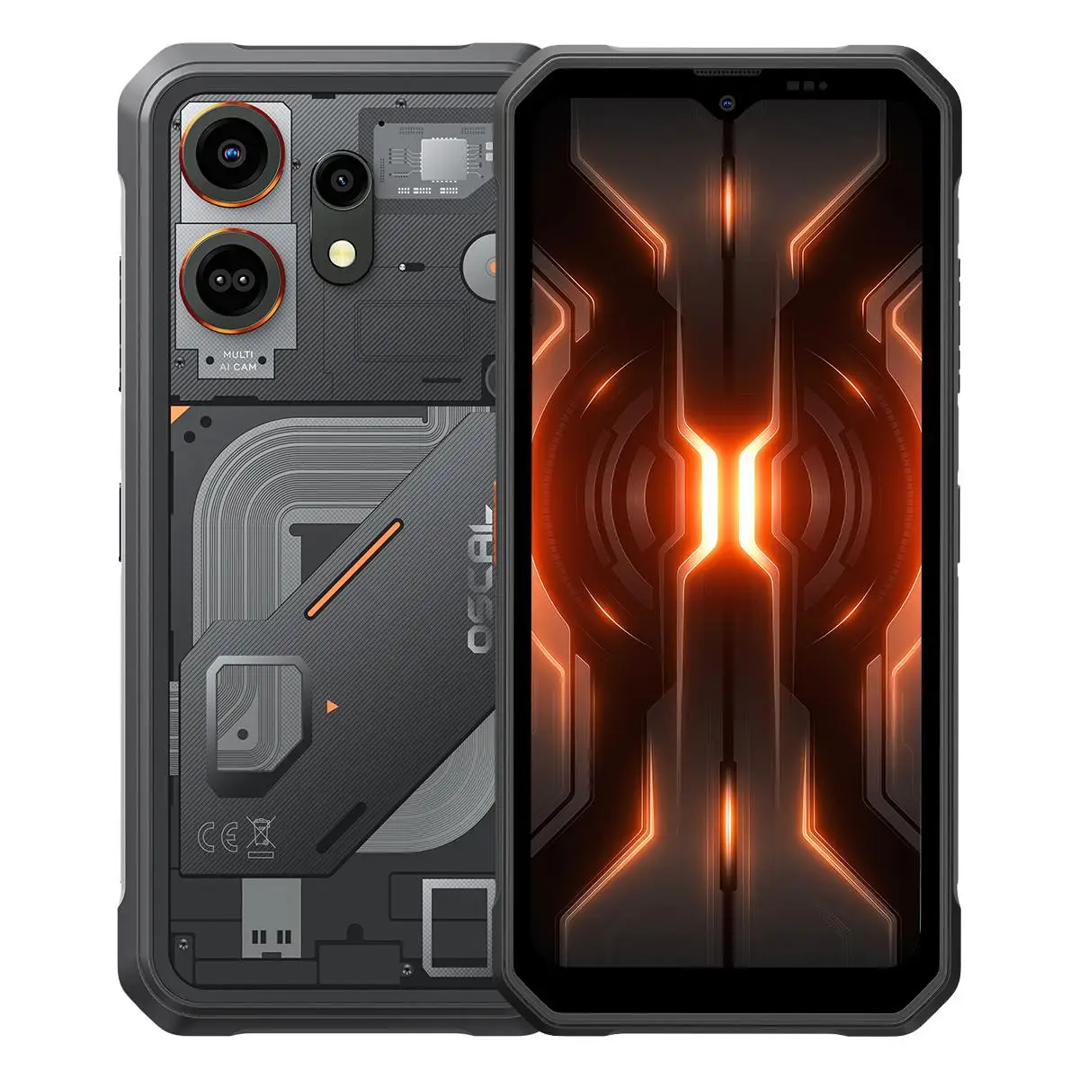 Blackview Oscal Marine 3 Rugged Phone 8GB+256GB 6.56" Android 16 5000mAh Battery Helio G81 13MP+16MP Camera 4G NFC Smartphone