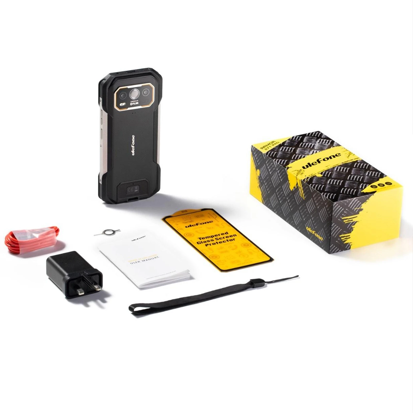Ulefone Armor 27T+ Rugged Phone 12GB+256GB Thermal Imager 6.78'' 10600mAh Android 15 MediaTek Helio G99 Night Vision 4G NFC