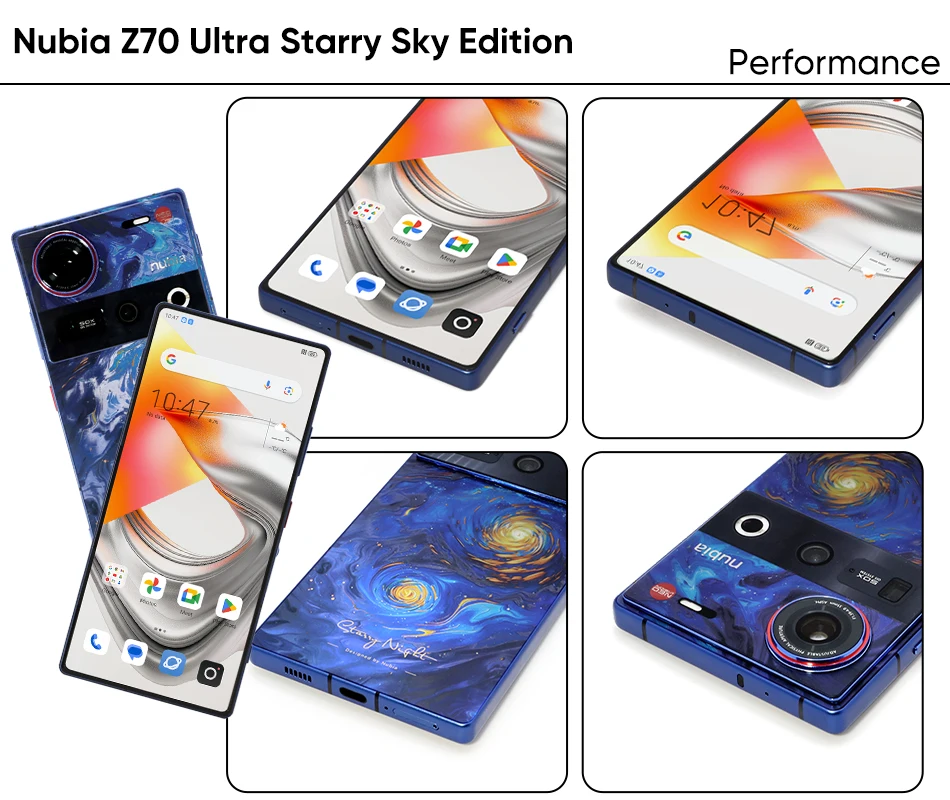 nubia Z70 Ultra 5G Smartphone Global Version Snapdragon 8 Elite 6.85'' 144Hz OLED Display 6150mAh Battery 64MP Camera Android 15
