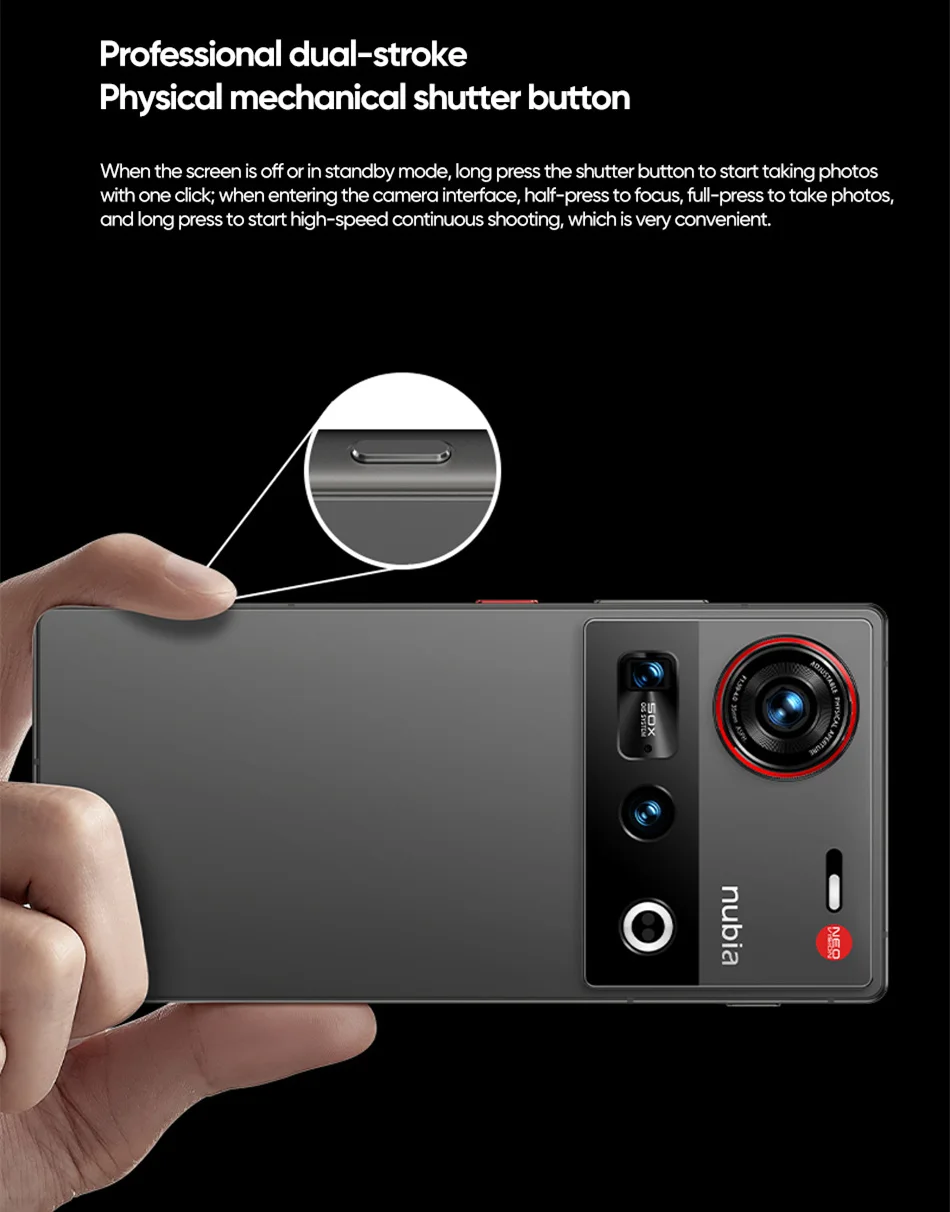nubia Z70 Ultra 5G Smartphone Global Version Snapdragon 8 Elite 6.85'' 144Hz OLED Display 6150mAh Battery 64MP Camera Android 15