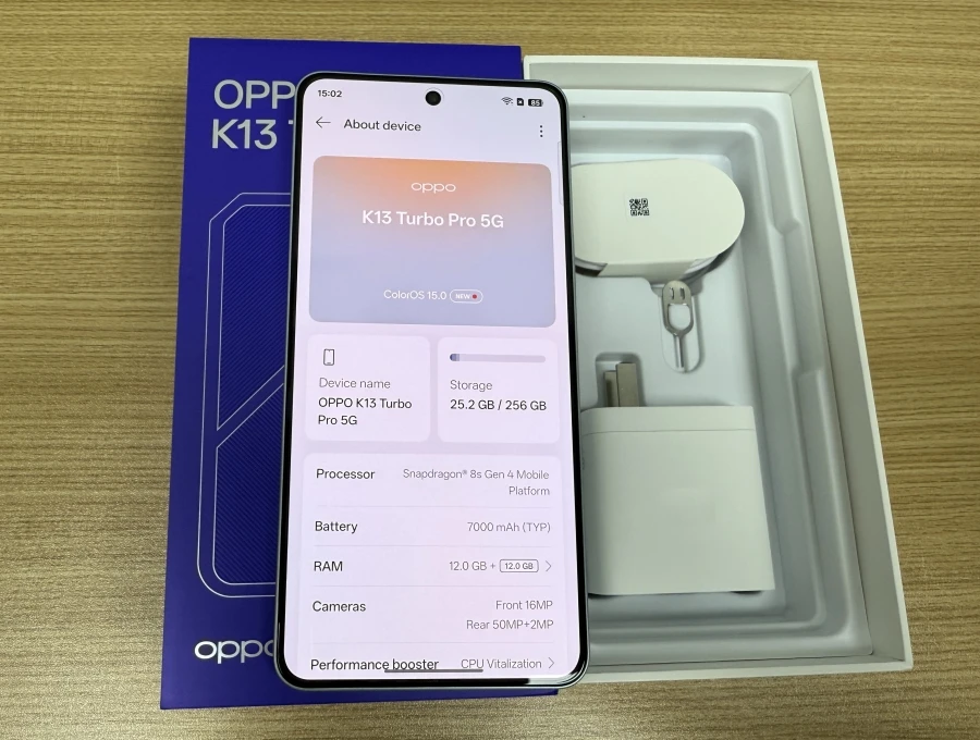 OPPO K13 Turbo Pro 5G Smart Phone Snapdragon 8s Gen 4 50MP Rear Camera 7000mAh 80W SuperVOOC 6.8 Inch AMOLED 120Hz NFC