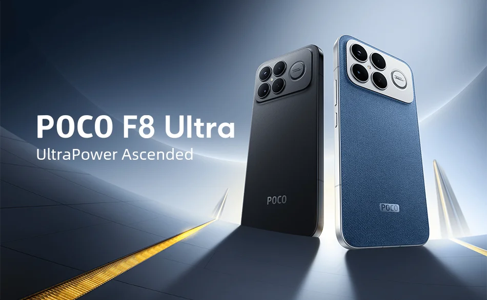 POCO F8 Ultra Global Version Mobile Phone 256GB/512GB 6.9" 120Hz Display 6500mAh 100W HypeCharge 50MP Snapdragon 8 Elite Gen 5
