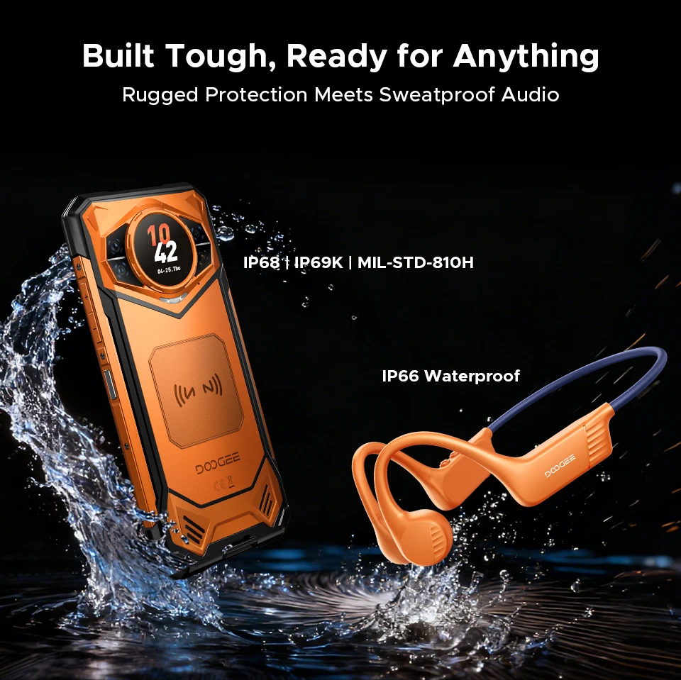 DOOGEE S200 VIP Edition Rugged Phone 6.72" 120Hz Display Telephone Portable 48GB+256GB 10100mAh 100MP Smartphone 5G Android 16