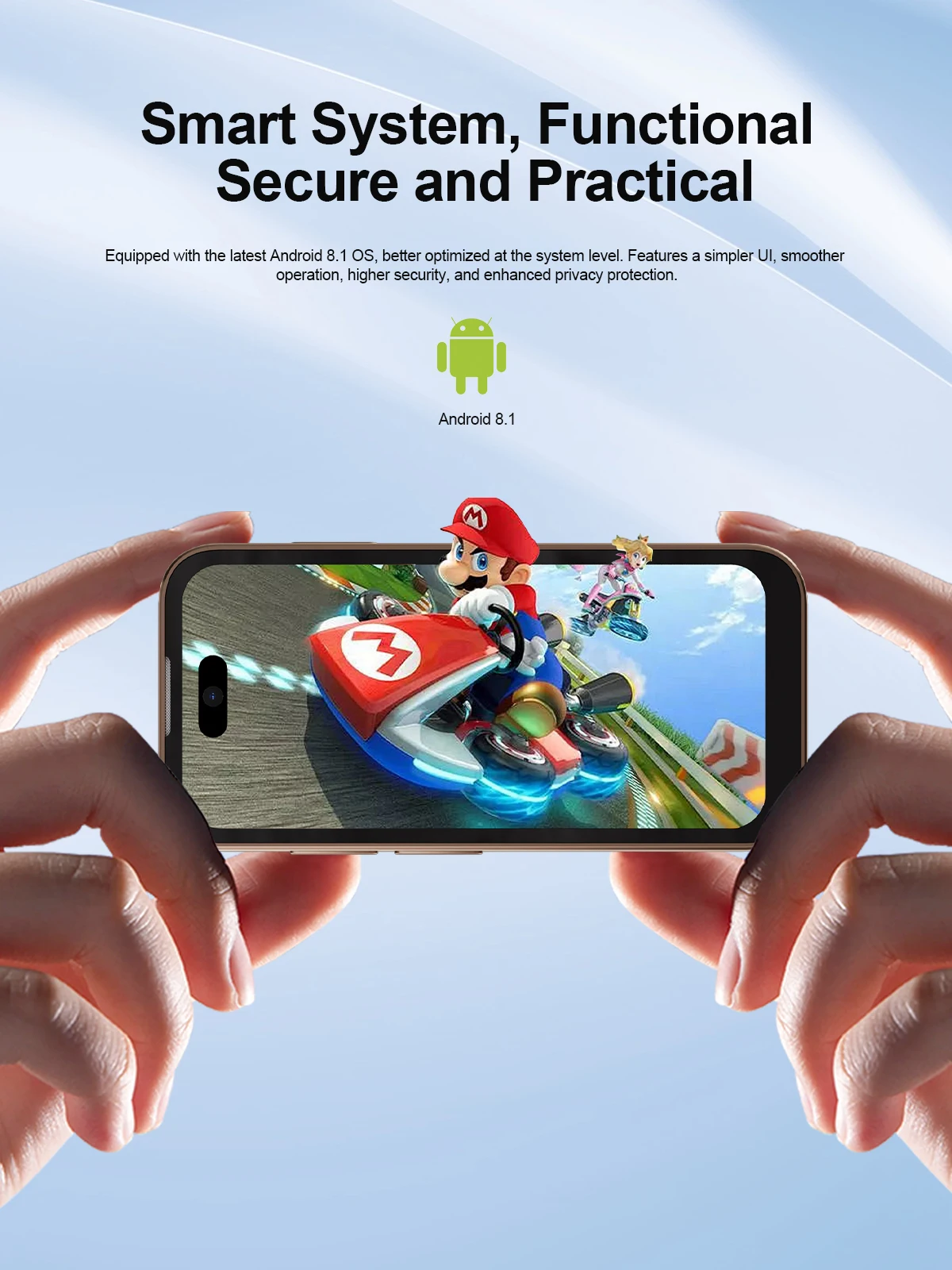 SERVO Mini Smartphone 3.75" HD Display 3G WCDMA Android Dual SIM Face Unlock GPS Video Player Unlocked Pocket Small Mobile Phone