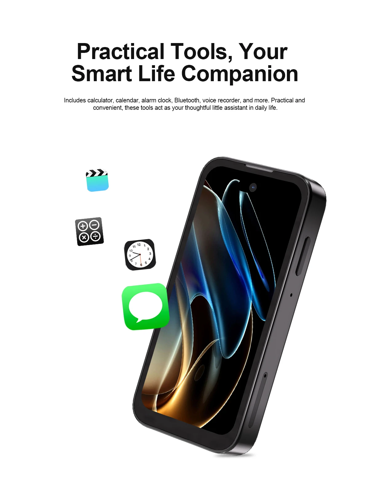 SERVO Mini Smartphone 3.75" HD Display 3G WCDMA Android Dual SIM Face Unlock GPS Video Player Unlocked Pocket Small Mobile Phone