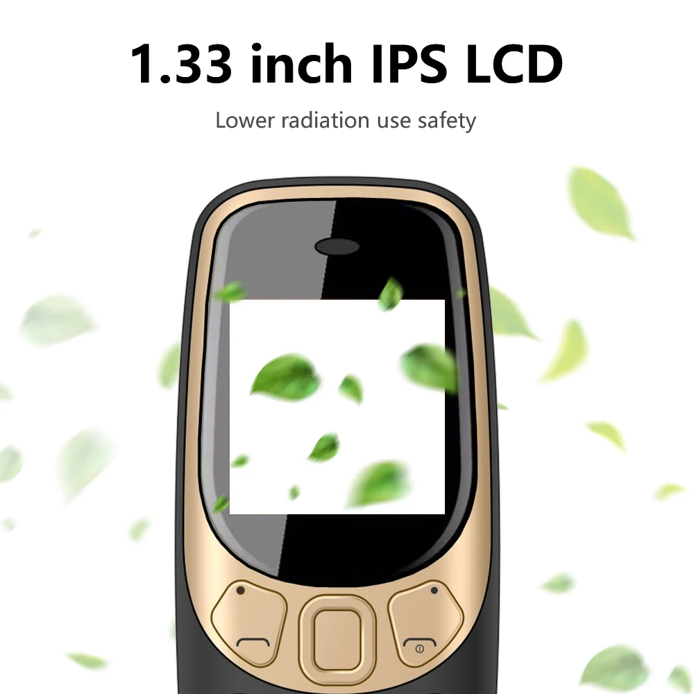 SERVO Q3308Pro 3 SIM Card Mini Mobile Phone Bluetooth Dial Magic Voice FM Call Recorder 1.33inch Small Pocket Button Cell Phones