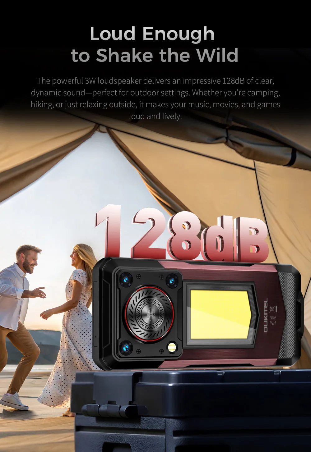 OUKITEL WP56 5G Rugged Phone 16000mAh Battery 108MP Camera Android NFC Smartphone 12GB+512GB 6.8" 120Hz Outdoor Waterproof