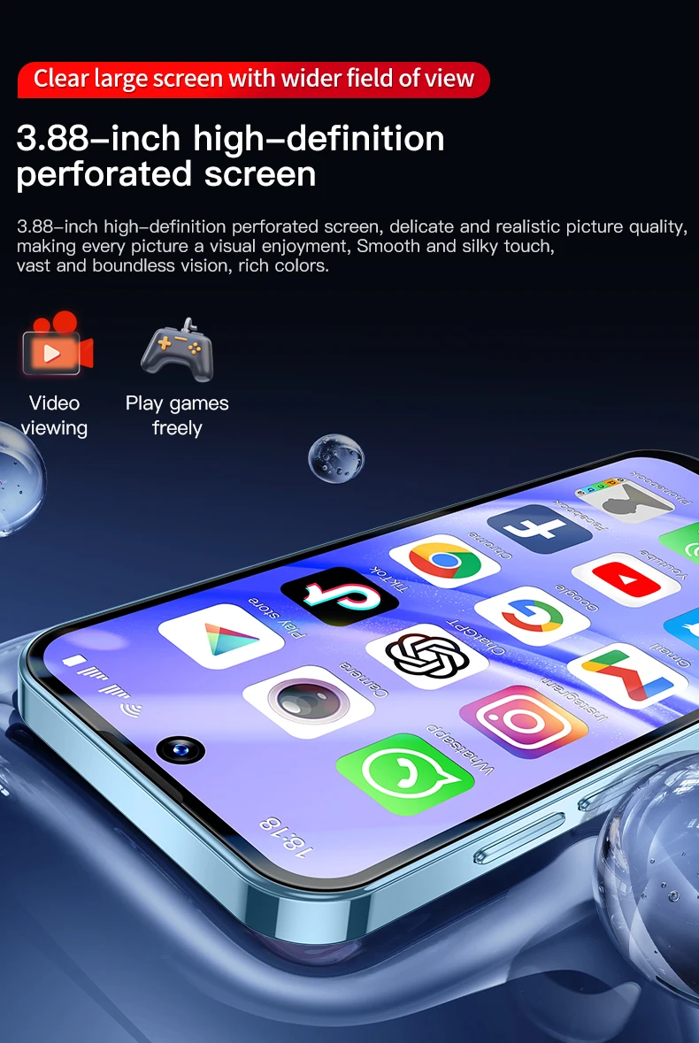 SERVO 19PRO 4G LTE Mini Smartphone Dual SIM Cards Android 12.0 System 32GB/64GB/128GB ROM Play Store OTG 3.88" Small Smart Phone