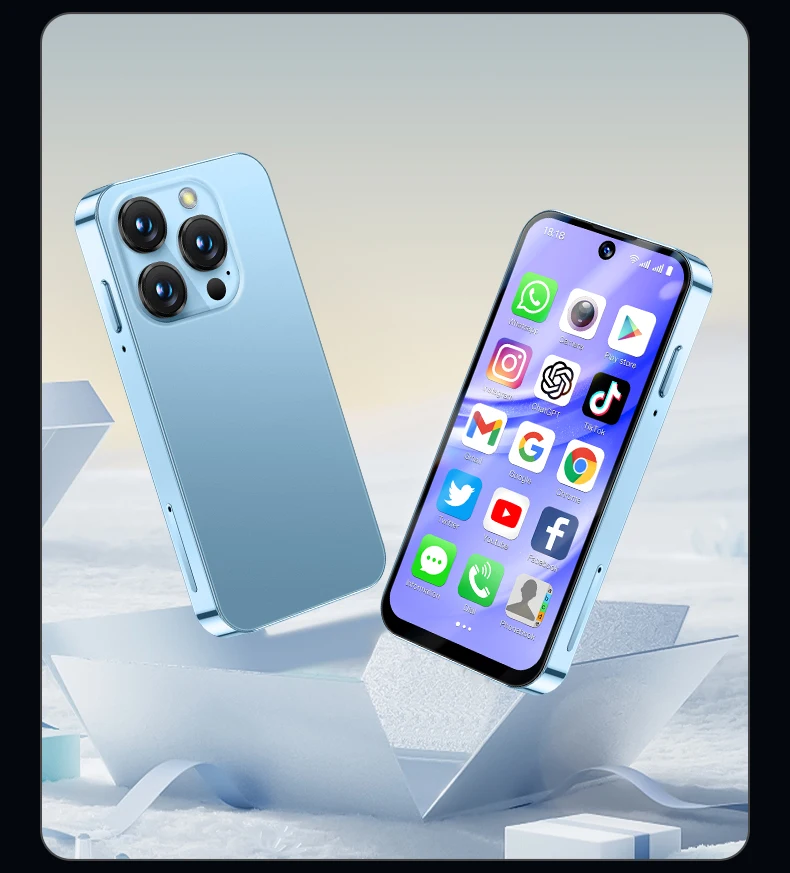 SERVO 19PRO 4G LTE Mini Smartphone Dual SIM Cards Android 12.0 System 32GB/64GB/128GB ROM Play Store OTG 3.88" Small Smart Phone