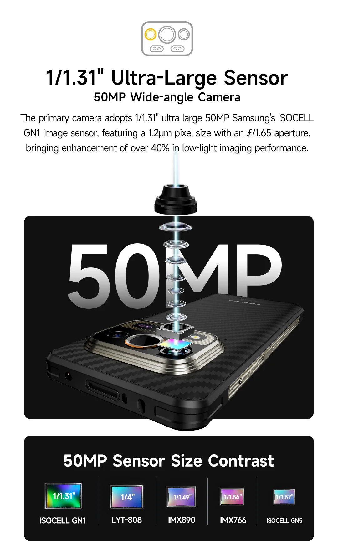 Ulefone Armor 25T 4G Rugged Phone Android 14 33W 50MP+64MP Night Camera NFC Waterproof Smartphone 6.78" 120Hz 256GB ROM Global