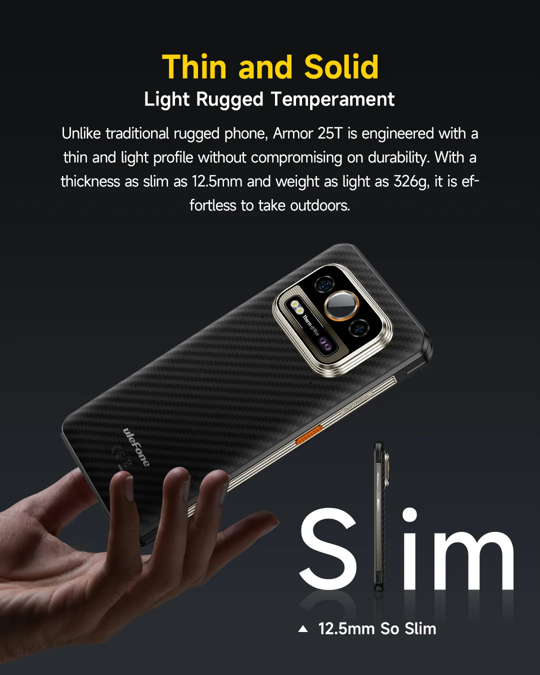 Ulefone Armor 25T 4G Rugged Phone Android 14 33W 50MP+64MP Night Camera NFC Waterproof Smartphone 6.78" 120Hz 256GB ROM Global