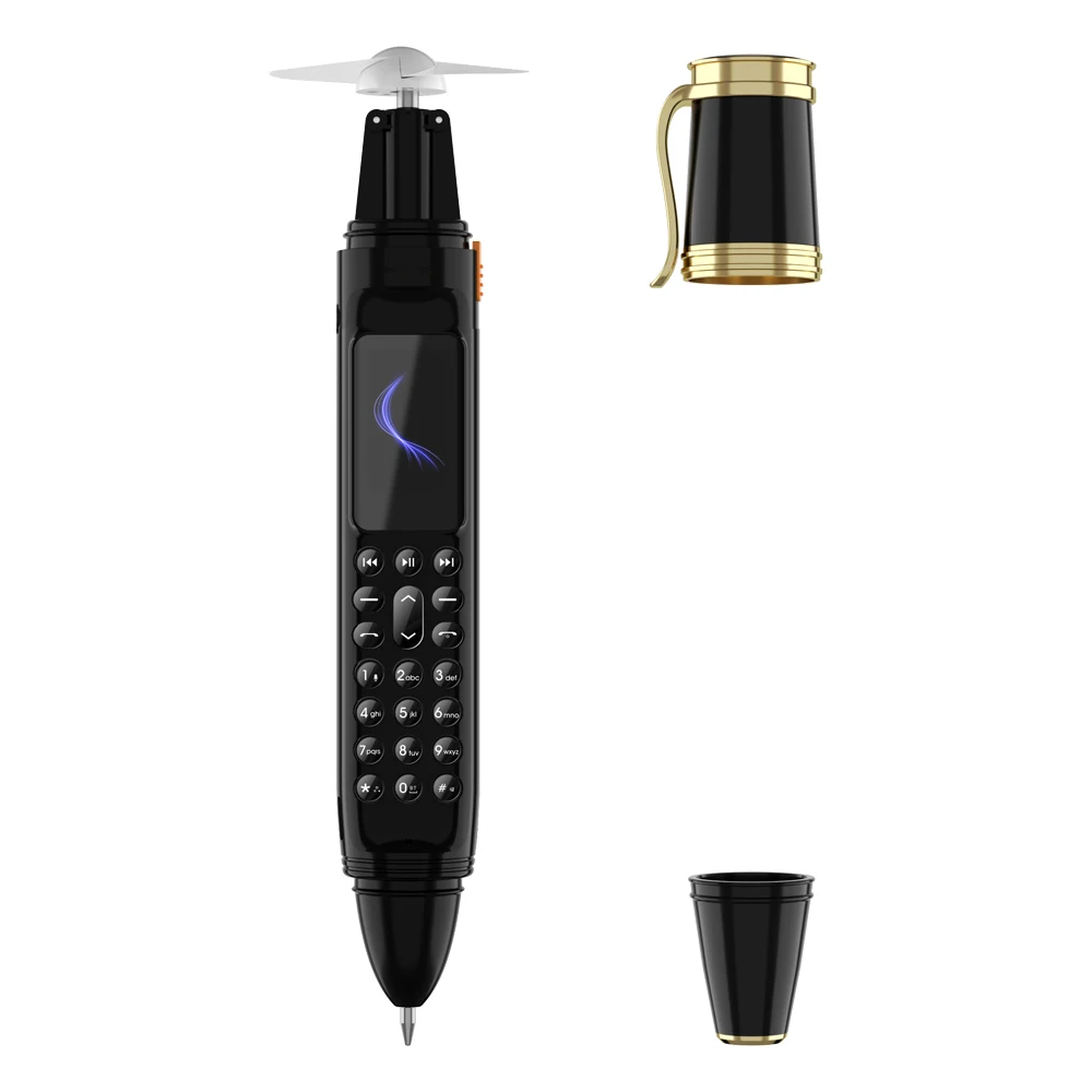 SERVO BM111 Pen Mobile Phone Dual SIM Standby Camera Bluetooth Dialer FM Radio Magic Voice 1800mAh Cellphone Handwriting Pen Fan