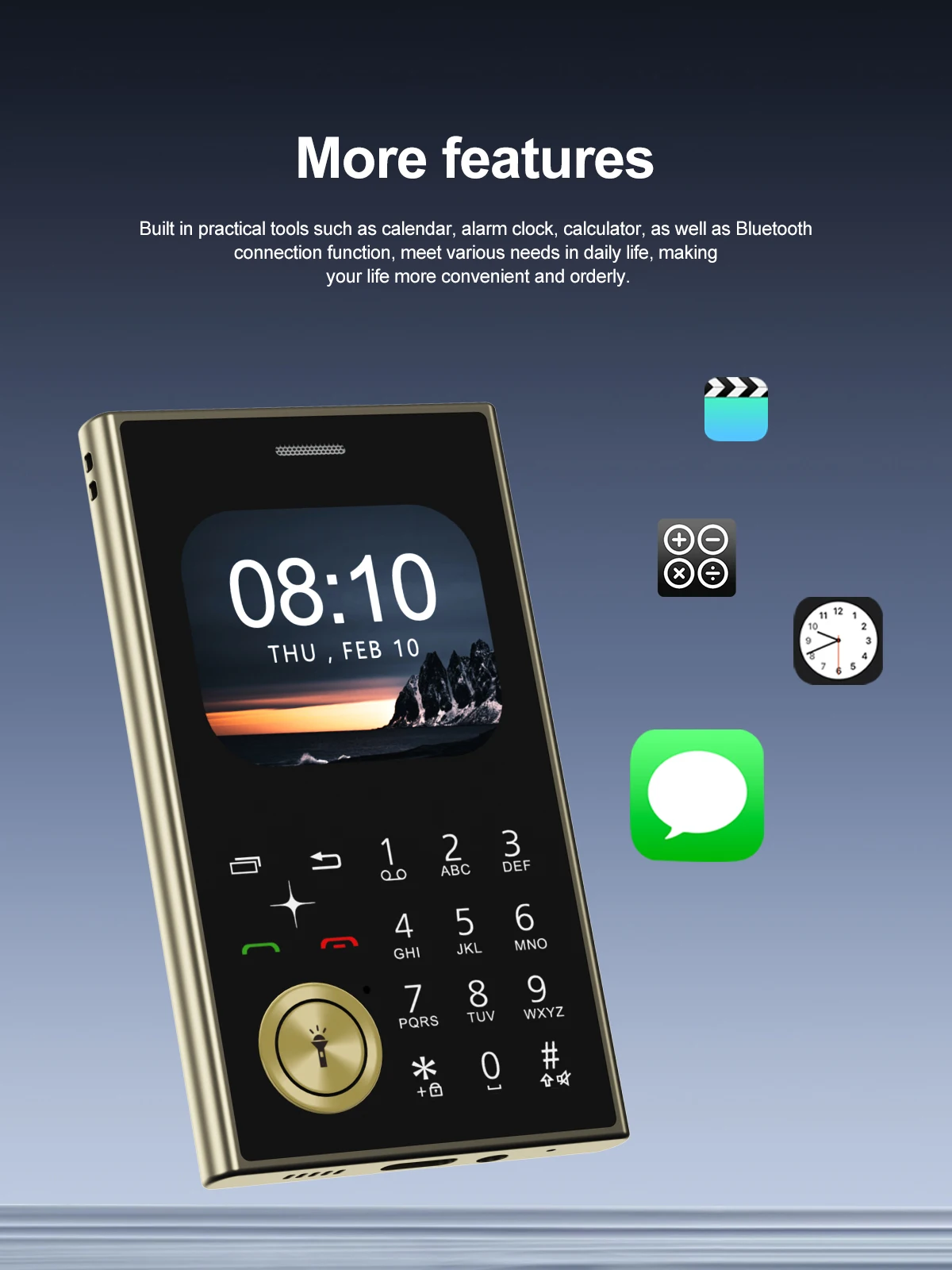 SERVO V8 Button Mobile Phone Dual SIM Standby Magic Voice Speed Dial FM Radio MP4 Player Flashlight 2G Feature Small Cellphones