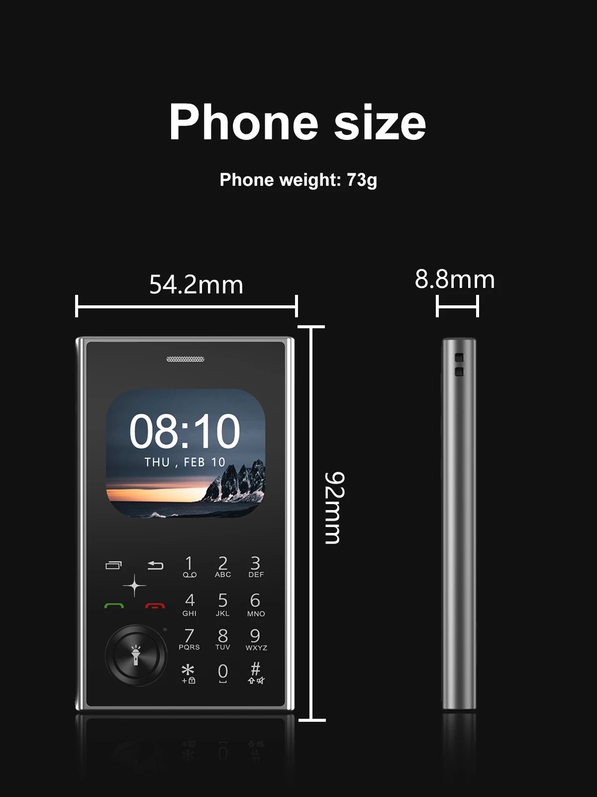 SERVO V8 Button Mobile Phone Dual SIM Standby Magic Voice Speed Dial FM Radio MP4 Player Flashlight 2G Feature Small Cellphones