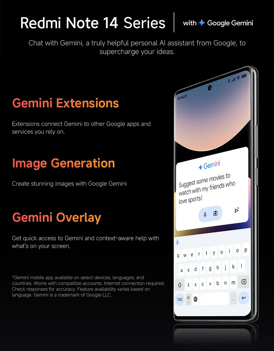 Xiaomi Redmi Note 14 Pro+ Plus 5G Global Version Cell Phone 200MP AI Camera Snapdragon 7s Gen 3 120W HyperCharge 1.5K 120Hz IP68