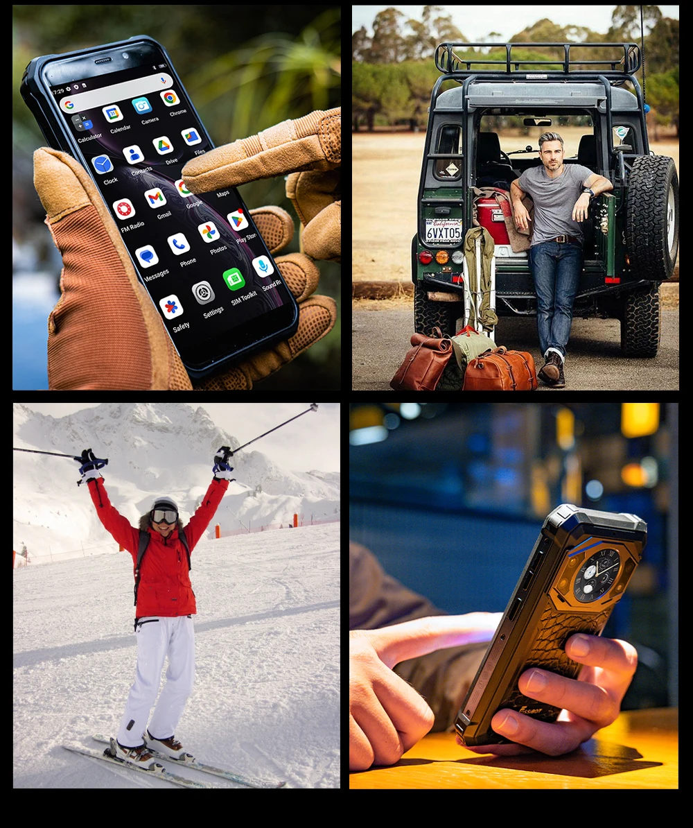 Fossibot F101Pro Rugged Smartphone 15GB+128GB Android 13 IP68 Waterproof Mobile Phone 10600mAh NFC Cell Phone Global Version