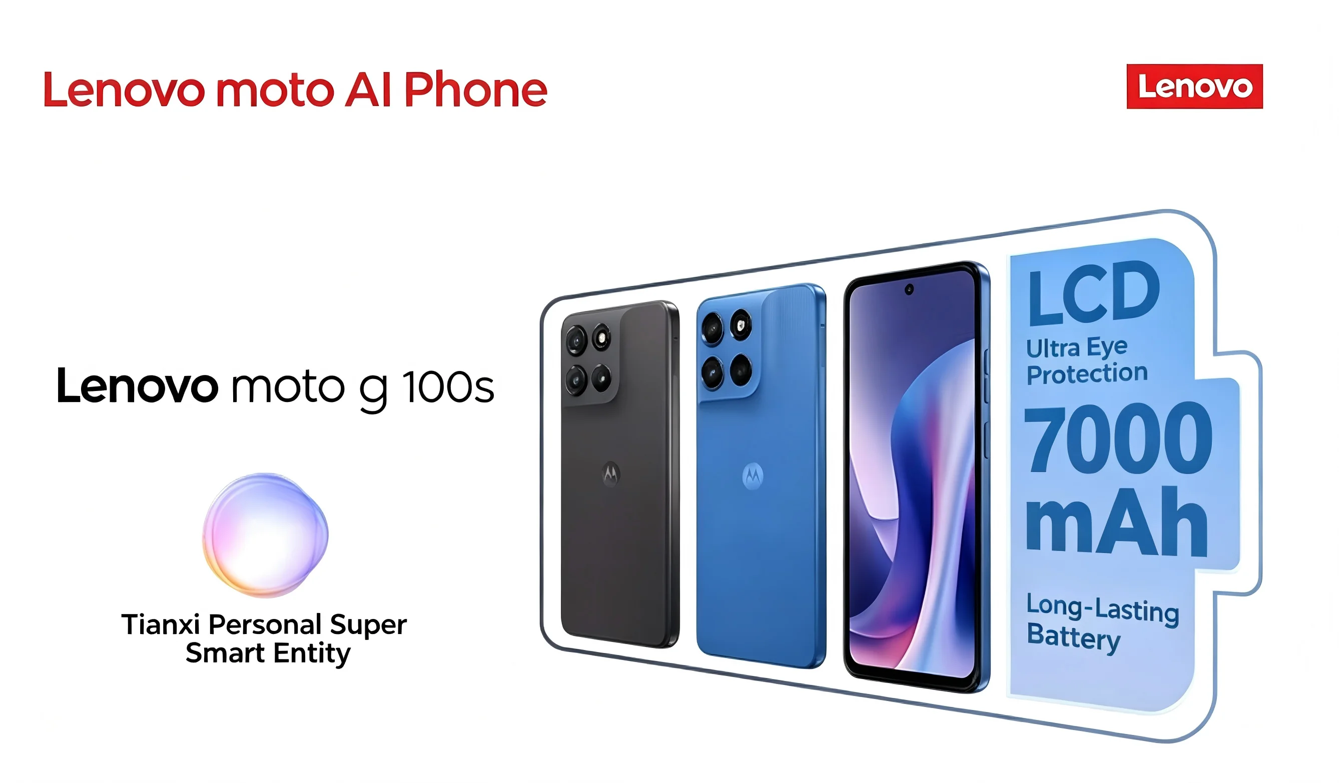 Global Rom MOTOROLA Lenovo Moto G100S 6.72inch Snapdragon 6s Gen 4 7000mAh 30W Charging Type-C 5G SmartPhone Android LCD Screen