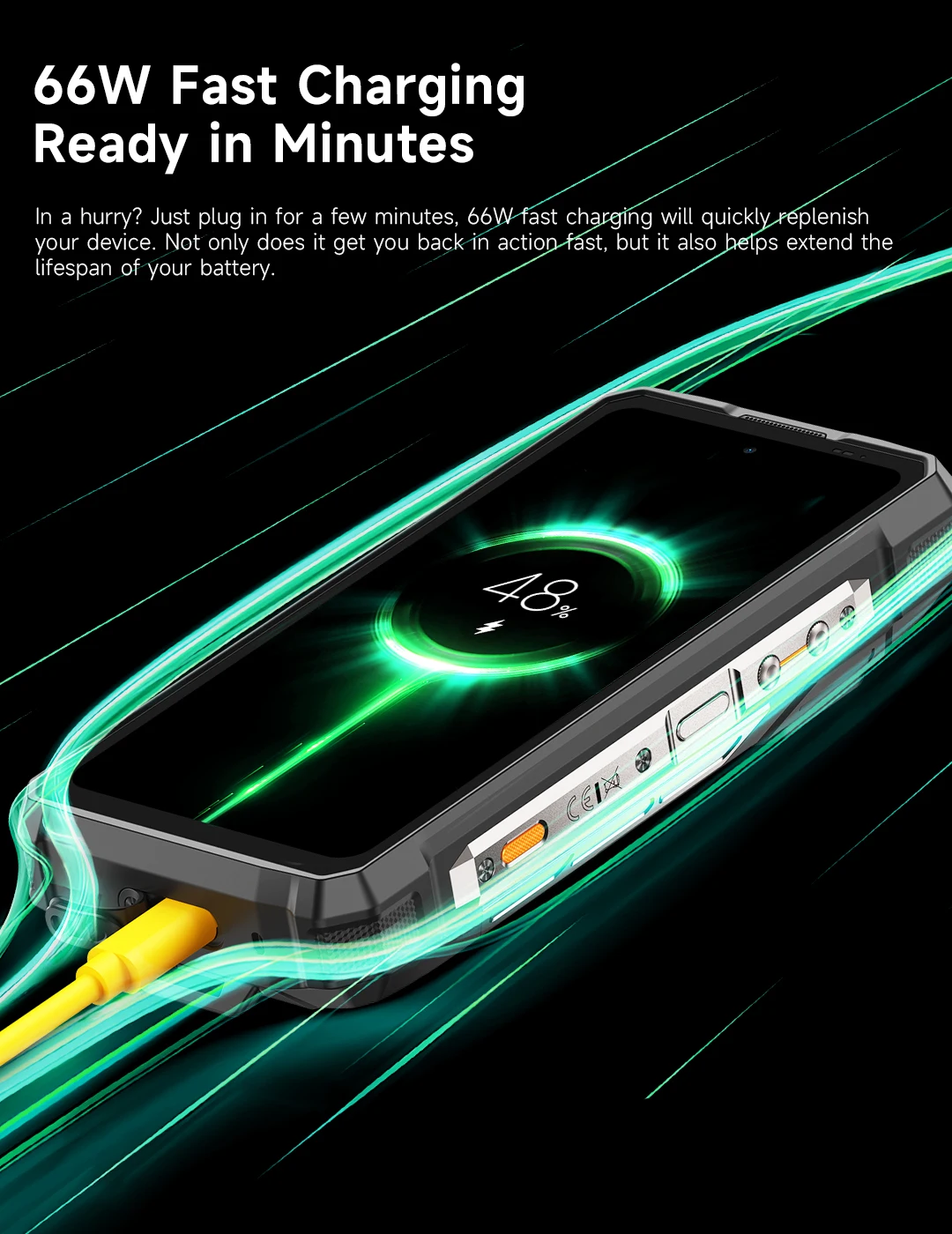 Ulefone Armor 33 Pro 5G Rugged Phone 25500mAh 512GB ROM 6.95” 120Hz 3.4" Rear Screen NFC Android Smartphone