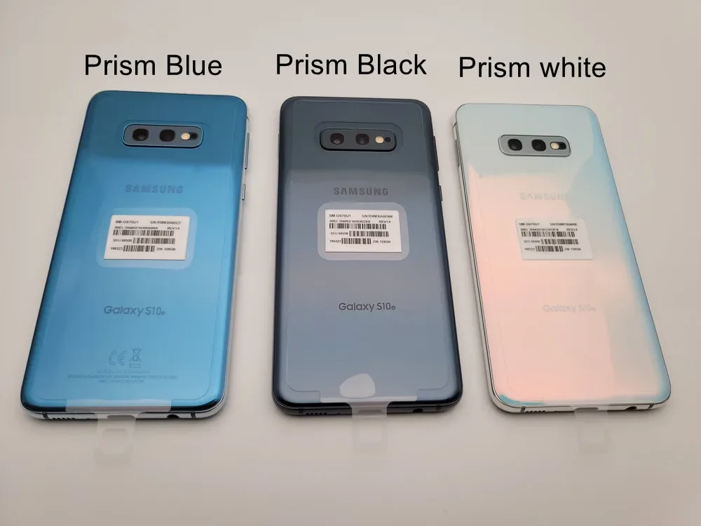 Original Samsung Galaxy S10e G970U1 G9700 G970FD 6GB RAM +128GB ROM Octa Core 5.8' NFC 4G LTE Unlocked Cell Phone