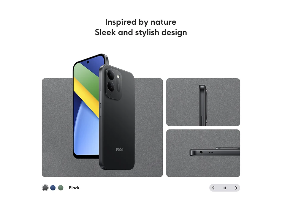 Smartphone POCO C95 pro 7500mAh 45W turbo charging Global Version Helio G91-Ultra 50MP 6.9" display
