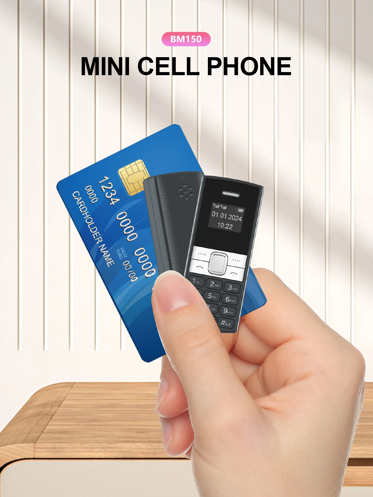 SERVO BM150 Mini Backup Mobile Phone Speed Dial Magic Voice Auto Call Recording Blacklist Small Feature Cellphones 2 SIM Standby