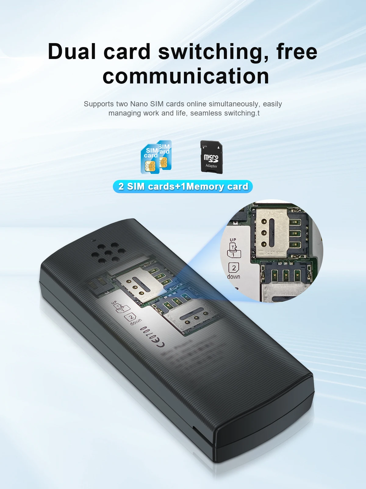 SERVO BM150 Mini Backup Mobile Phone Speed Dial Magic Voice Auto Call Recording Blacklist Small Feature Cellphones 2 SIM Standby