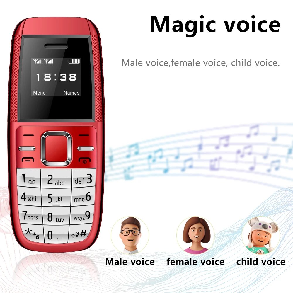 SERVO BM200 Mini Mobile Phone Dual SIM Standby Magic Voice Bluetooth Dial Wireless Bluetooth Earphones Mini Button Telephones