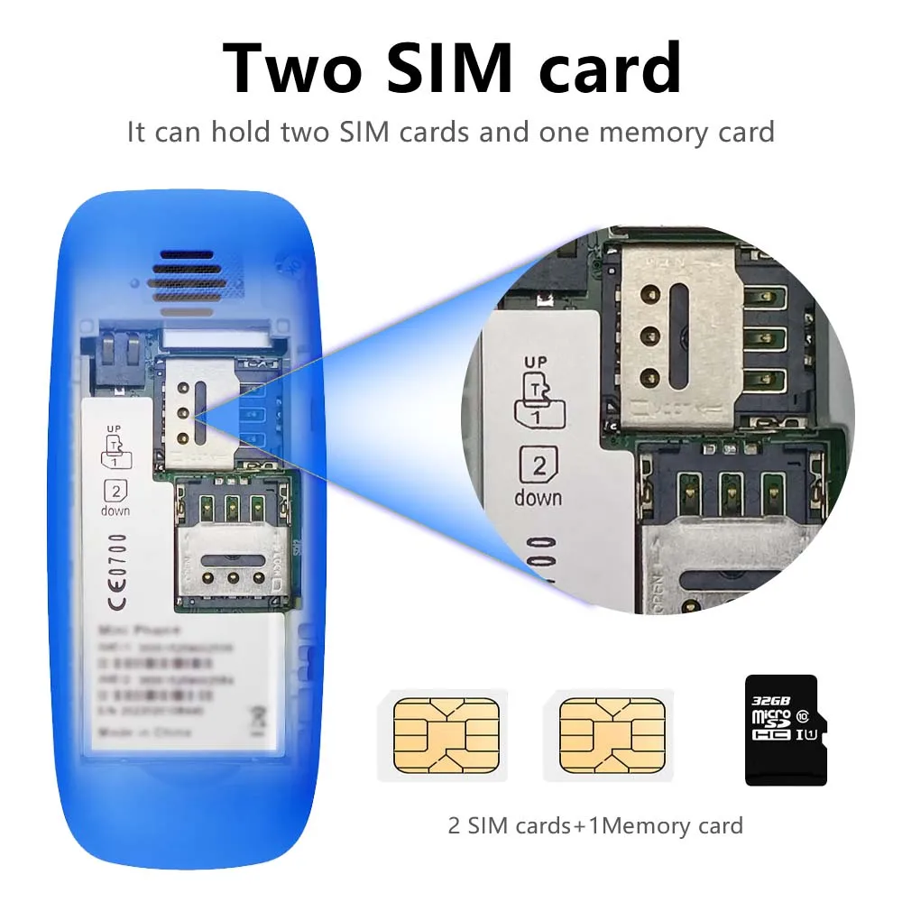 SERVO BM200 Mini Mobile Phone Dual SIM Standby Magic Voice Bluetooth Dial Wireless Bluetooth Earphones Mini Button Telephones