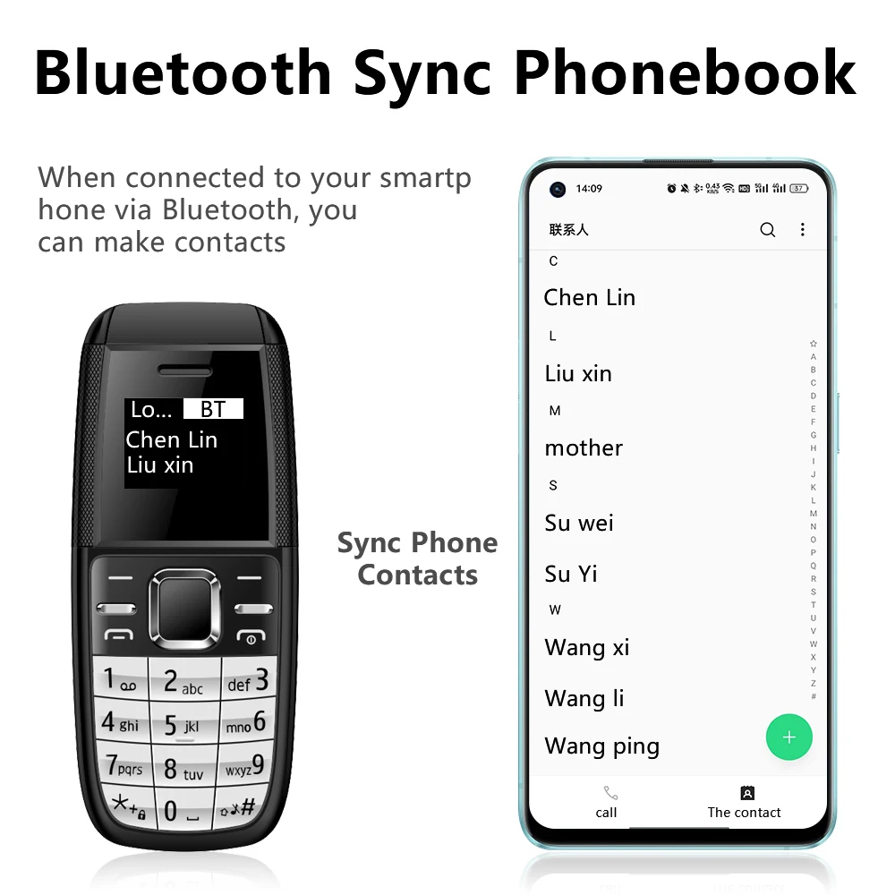 SERVO BM200 Mini Mobile Phone Dual SIM Standby Magic Voice Bluetooth Dial Wireless Bluetooth Earphones Mini Button Telephones