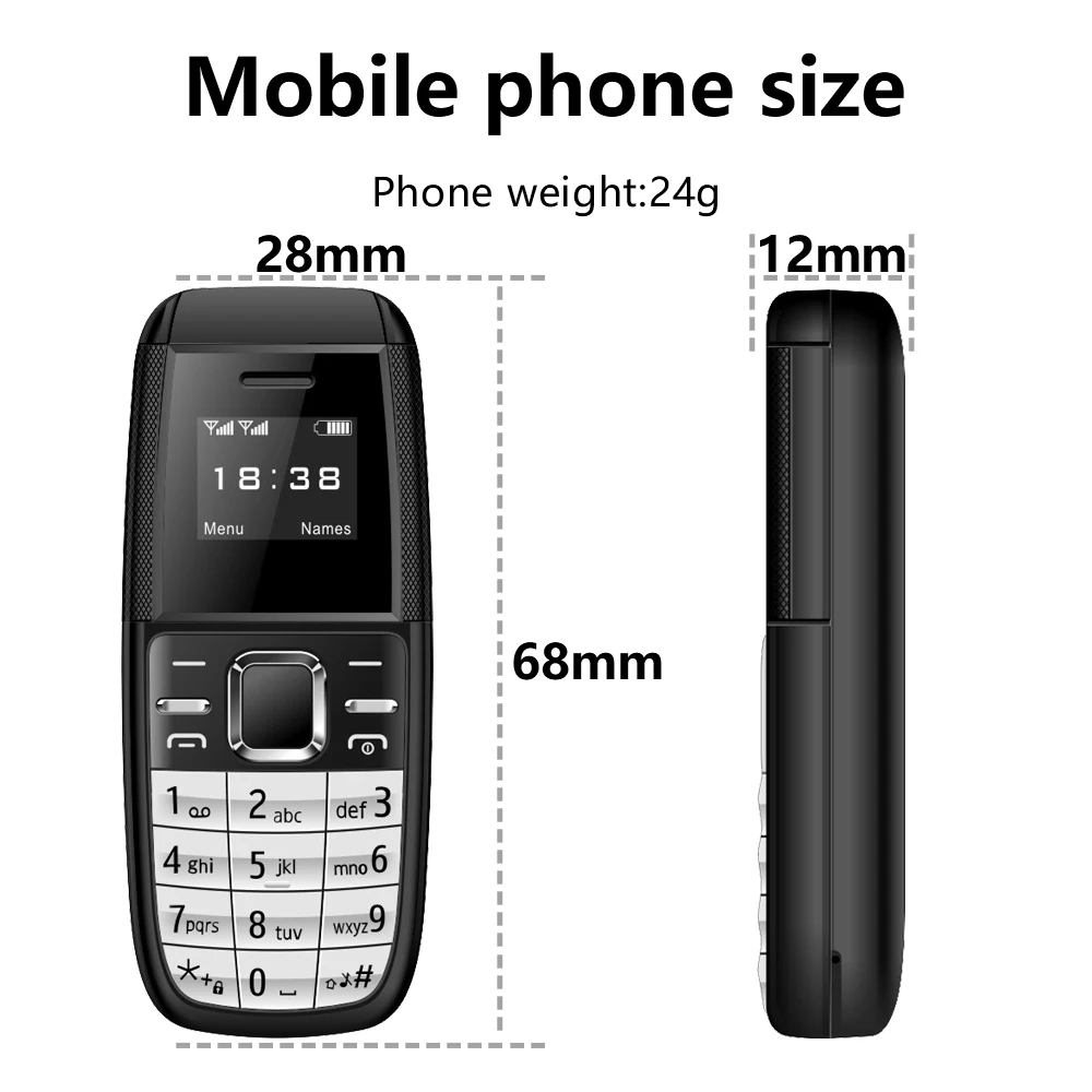 SERVO BM200 Mini Mobile Phone Dual SIM Standby Magic Voice Bluetooth Dial Wireless Bluetooth Earphones Mini Button Telephones