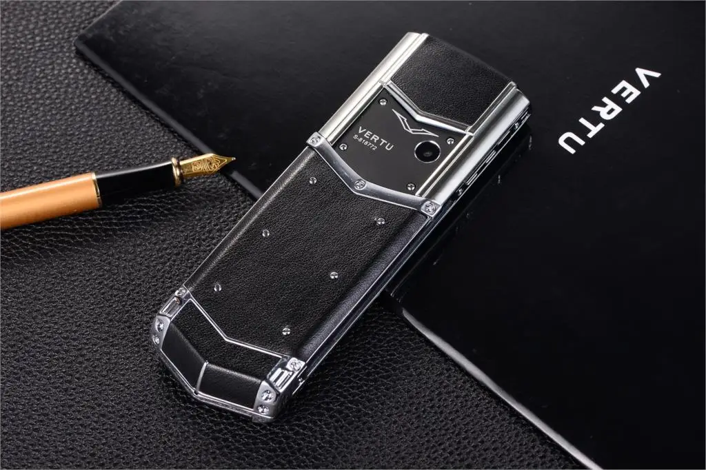 Luxury V10 Phone with Metal Leather Body Dual Card Slot Invisible Keyboard FM Radio And Camera - Premium Unisex Design