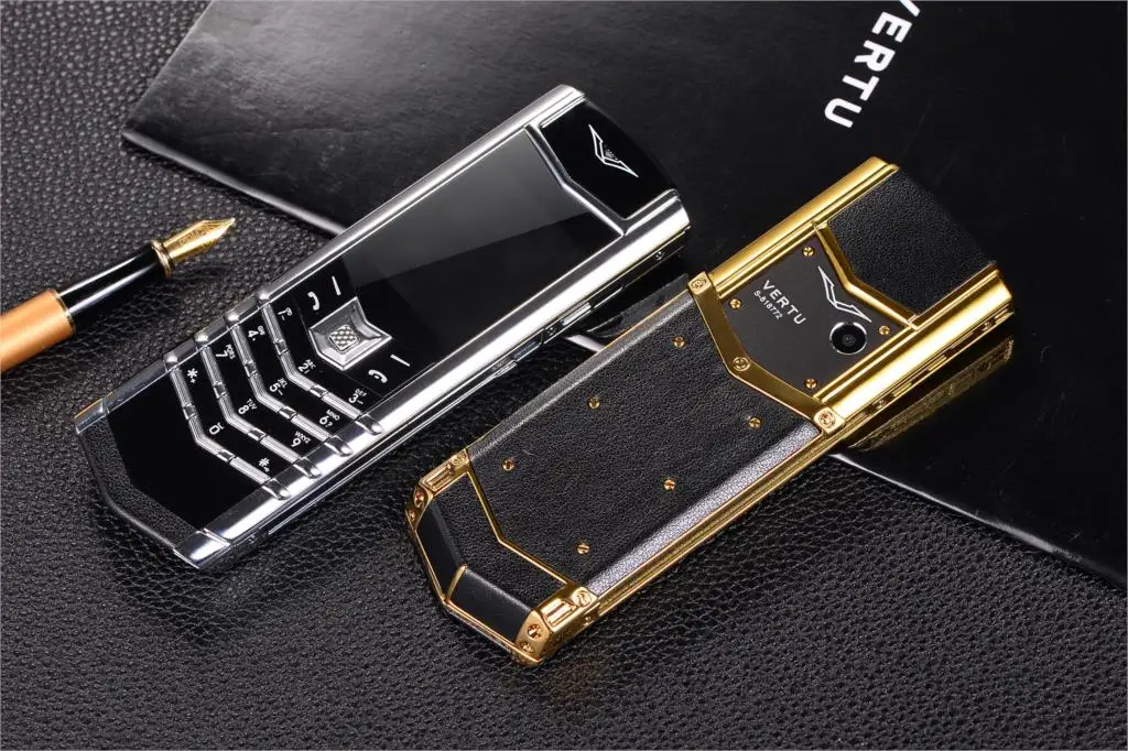 Luxury V10 Phone with Metal Leather Body Dual Card Slot Invisible Keyboard FM Radio And Camera - Premium Unisex Design
