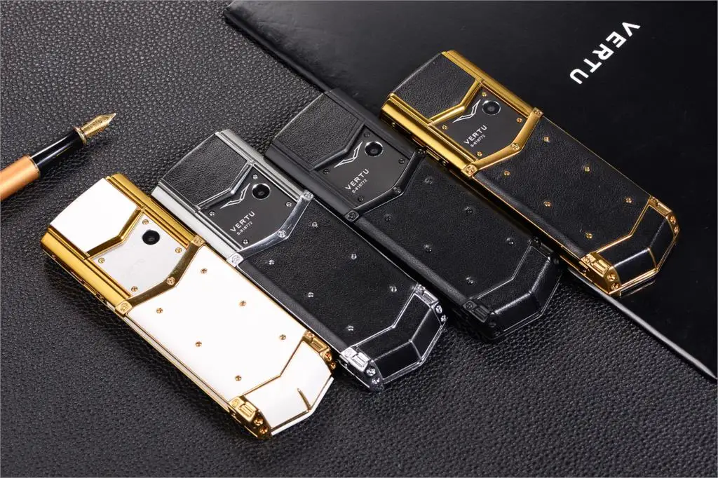 Luxury V10 Phone with Metal Leather Body Dual Card Slot Invisible Keyboard FM Radio And Camera - Premium Unisex Design