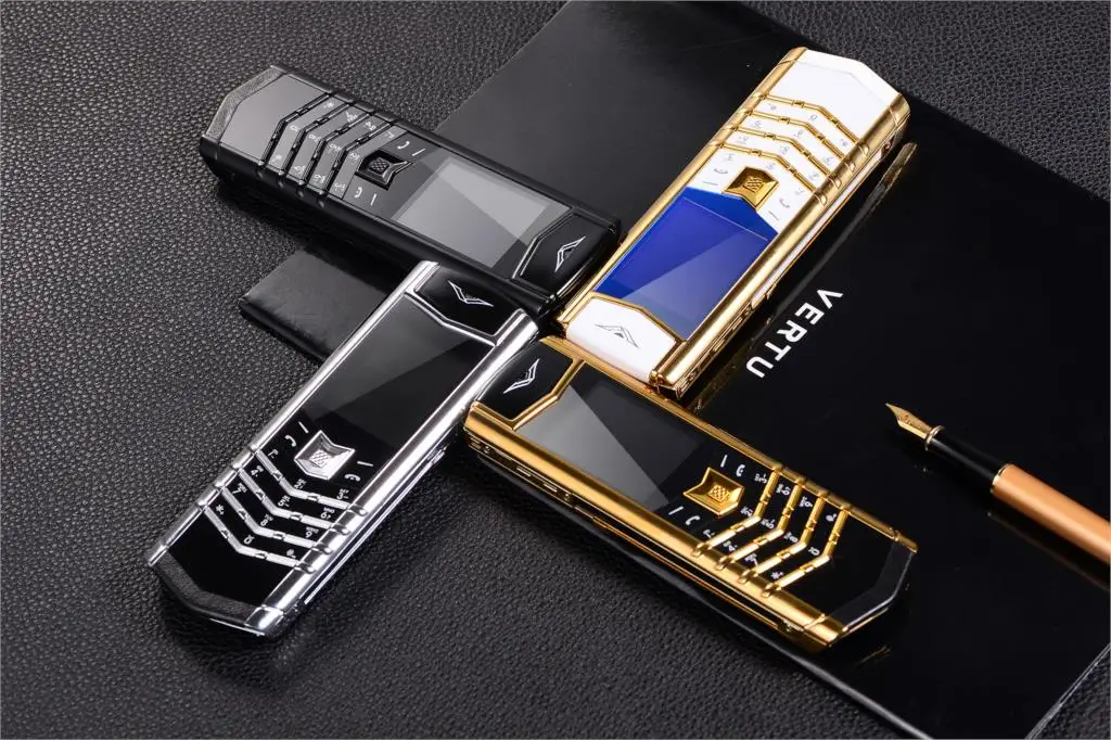Luxury V10 Phone with Metal Leather Body Dual Card Slot Invisible Keyboard FM Radio And Camera - Premium Unisex Design