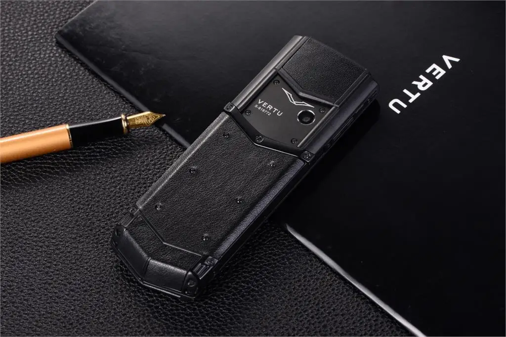 Luxury V10 Phone with Metal Leather Body Dual Card Slot Invisible Keyboard FM Radio And Camera - Premium Unisex Design
