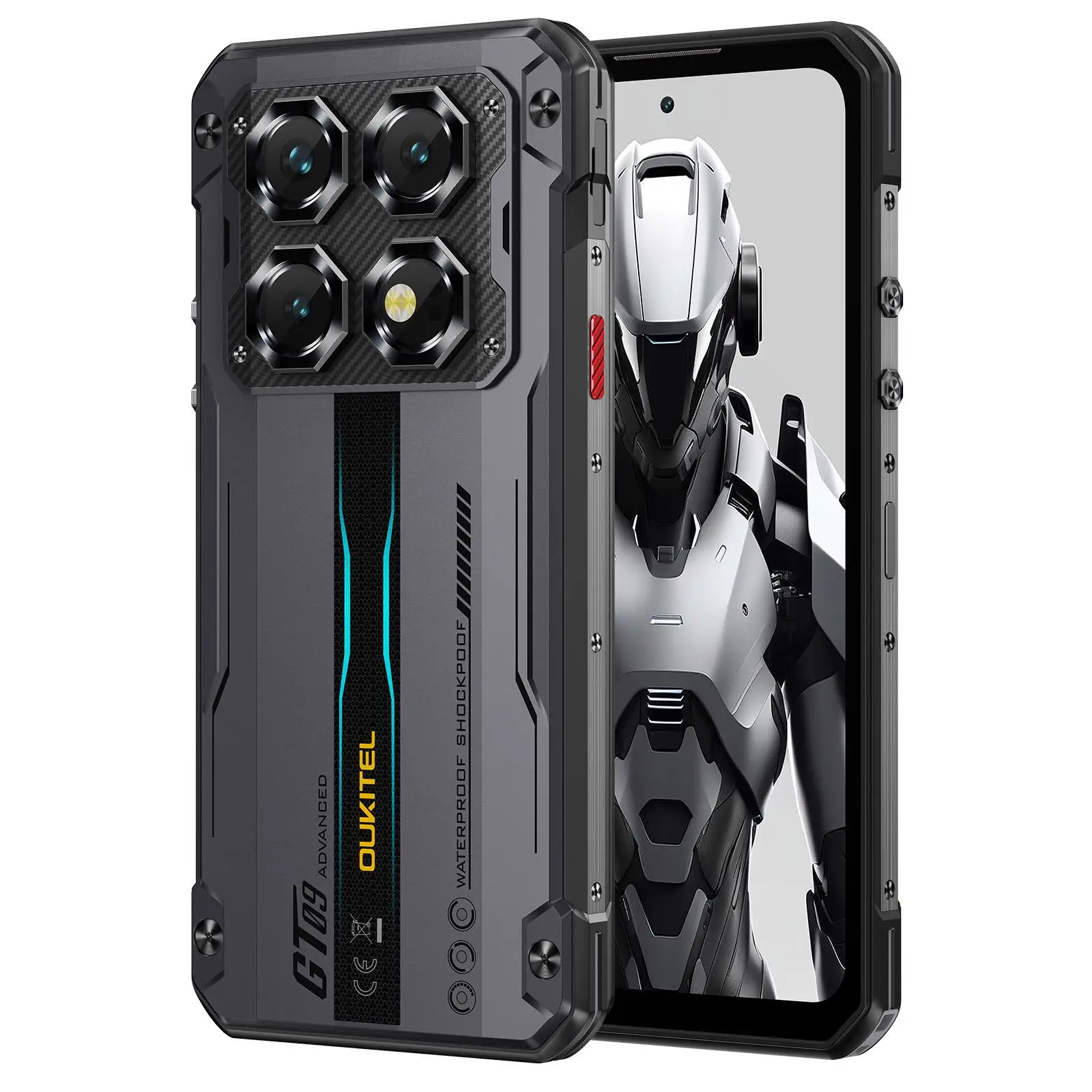 Oukitel WP60 Rugged Phone 12GB/16GB+512GB Night Vision 108MP Camera 7.2'' Android 15 Dimensity 7025 10000mAh NFC 5G Smartphone