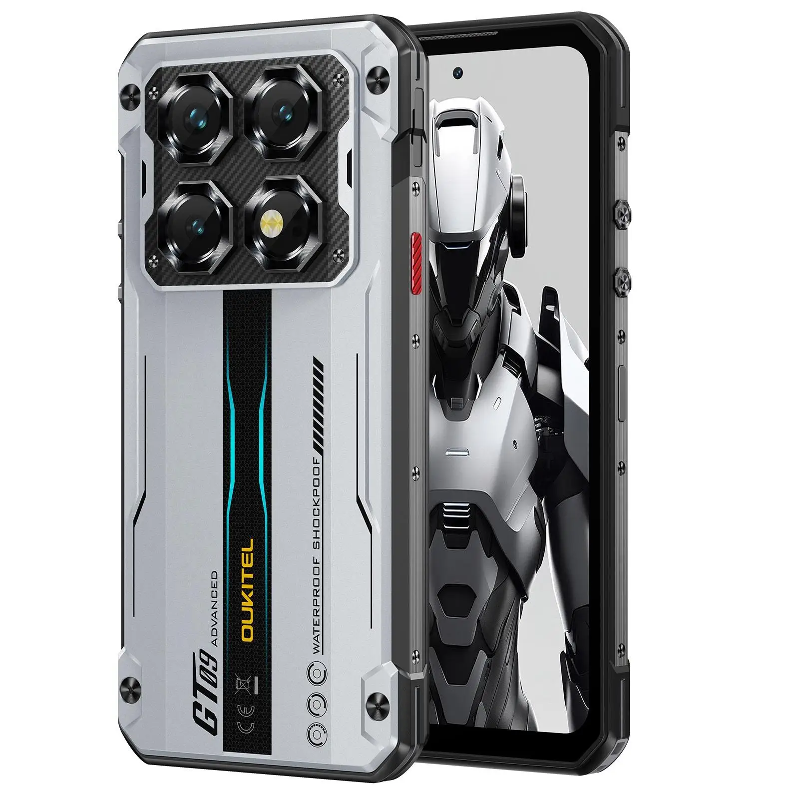 Oukitel WP60 Rugged Phone 12GB/16GB+512GB Night Vision 108MP Camera 7.2'' Android 15 Dimensity 7025 10000mAh NFC 5G Smartphone