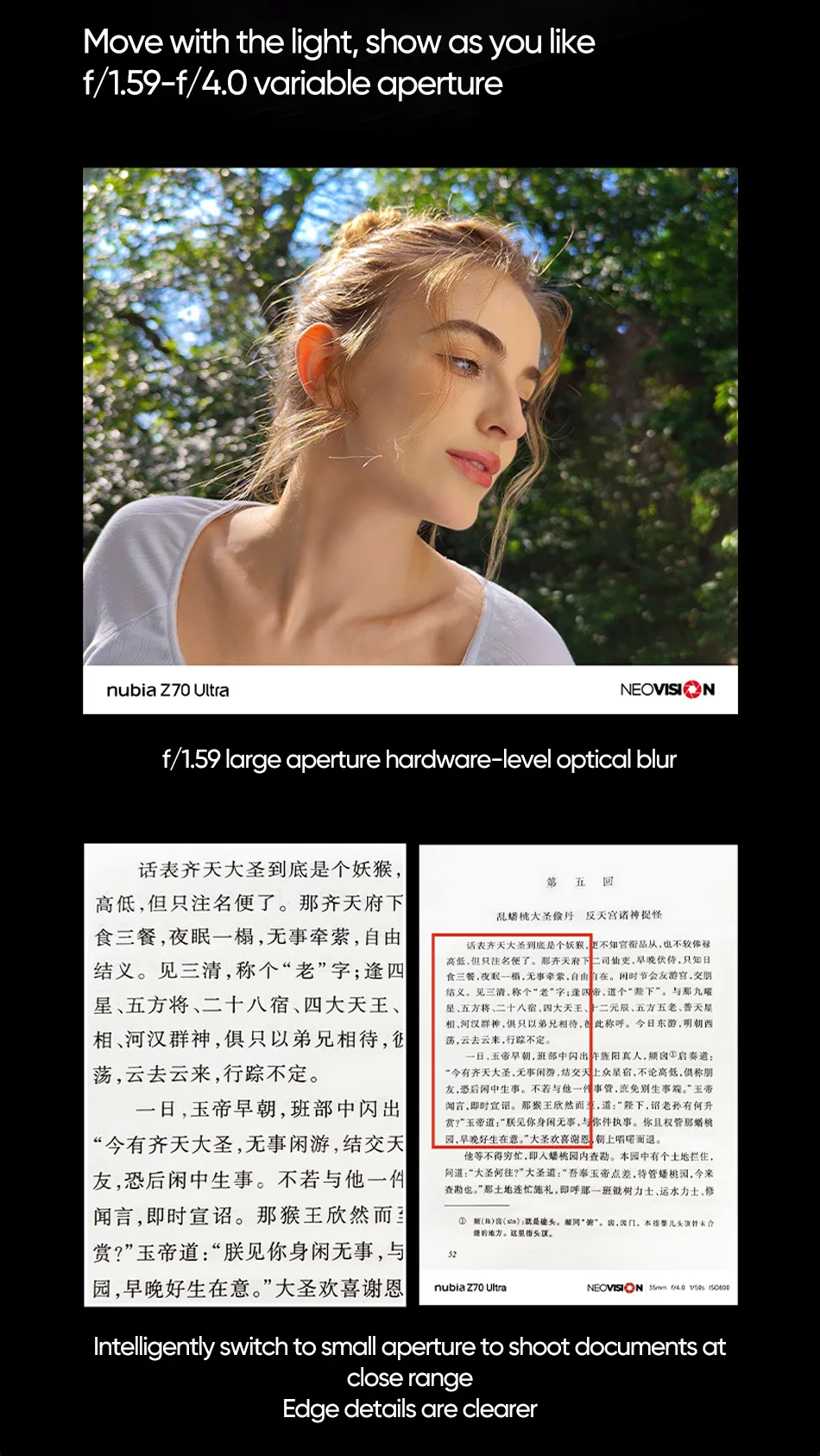 Nubia Z70 Ultra Smartphone 5G 6.85'' 144Hz Full Display Camera 6150mAh Battery IP68 Waterproof NFC Global Version 100% New